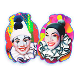 Kit 02 Enfeite Mural Carnaval Pierrot E Colombiana Decoração