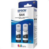 Kit 02 Garrafas Tinta Epson 544 T544 L3110 L3250 L3160 Preto
