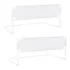 Kit 02 Grade De Cama Normal E Box Bebê E Idoso Altura 54cm Cor Branco