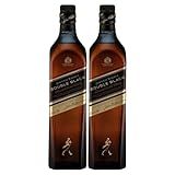 KIT 02 JOHNNIE WALKER DOUBLE BLACK BLENDED SCOTCH WHISKY 1000ML