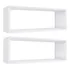 Kit 02 Nichos 50x25 Branco Mdf Quarto Escritório Decoração