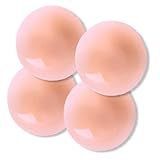 Kit 02 Pares De Protetor De Mamilo Weemsbox Tapa Bico Do Seio Aréola Flexível Silicone Reutilizável Lavável Adesivo
