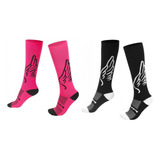 Kit 02 Pares Meia Corrida Ciclismo Hupi Longa Asas