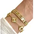 Kit 02 Pçs Pulseira Bracelete Perlée Clovers Trevo Grife