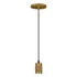 Kit 02 Pendente Vintage Simples Uma Lâmpada Dourado Alumínio Cor Dourado Voltagem 110v/220v