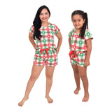 Kit 02 Pijamas Tie Dye Tal Mãe Tal Filha Short Doll Malha