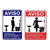 Kit 02 Placa Indicativa