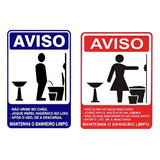 Kit 02 Placa Indicativa