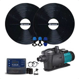 Kit 02 Placas Aquecimento Solar Piscina Cdt Moto Bomba