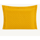 Kit 02 Porta Travesseiro Matelado Fronha Capa Debrun Cor Amarelo Festa