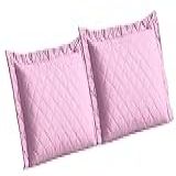 Kit 02 Porta Travesseiros Avulso Matelado Fronha 70X50 Rosa
