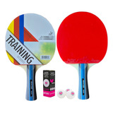 Kit 02 Raquete Tênis Mesa Profissional 03 Bolas Butterfly