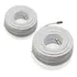 Kit 02 Rolos De 25 Metros Cabo Coaxial Rg6 Conector Crimpado
