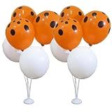 Kit 02 Suportes Balão 10 Bexigas Varetas Haste Pega Centro Mesa Desmontável Com Base Enfeite Decoração Festas 45cm