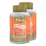 Kit 02 Und Vitamina C 1000mg Vitamina D 2000ui Zinco