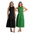 Kit 02 Vestidos No Linho Social Moda Regata Elegante Festa