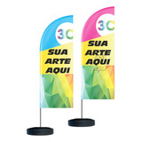 Kit 02 Wind Banner 1 95 Mts   Compre 2 Unidades R  249 97
