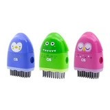 Kit 03 Apontador Cis Criatic 3x1 apontador borracha escova 