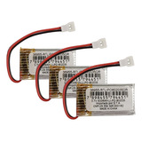Kit 03 Bateria P Drone Syma Multilaser E Gps 400mah 3 7 V