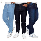 Kit 03 Calças Jeans Masculina Atacado