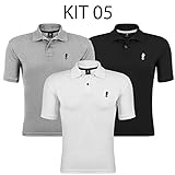 Kit 03 Camisas Gola Polo Marine