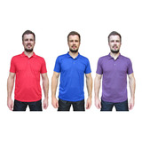 Kit 03 Camisas Gola