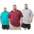 Kit 03 Camisetas Básica Masculina Plusize Tamanhos Grandes