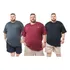 Kit 03 Camisetas Básica Masculina Plusize Tamanhos Grandes