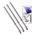 Kit 03 Canetas Pratas Touch Ponta Fina Stylus Android Ios