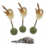 Kit 03 Cone Catnip Matatabi Stick Pena Para Gatos Jambo Pet