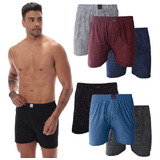 Kit 03 Cuecas Samba Canção Pijama Dormir Masculino Liganete 