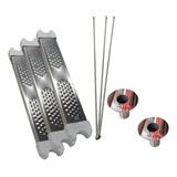 Kit 03 Degraus Para Escada De Piscina Aço Inox Chumbador