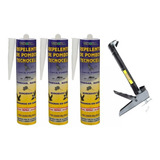 Kit 03 Espanta Pombo Morcego 900ml não Mata Aplicador