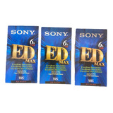 Kit 03 Fita Vhs Sony Edmax 6h T 120