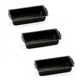 Kit 03 Formas De Pão Caseiro Bolo Inglês N 02 Teflon