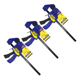 Kit 03 Grampo Rápido Marceneiro Quick grip 06 15 Cm Irwin