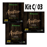 Kit 03 Jogos Cordas Violão Série