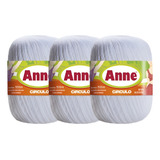 Kit 03 Linha Anne Branca Cor 8001 Círculo 500 Metros