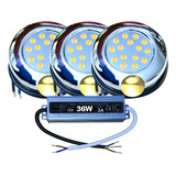 Kit 03 Luminaria Piscinas Led 15w