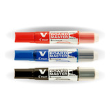 Kit 03 Marcador P Quadro Branco V board Recarregavel Pilot