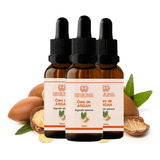 Kit 03 Óleo Vegetal Argan 30ml Herbomel Natural