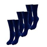 Kit 03 Pares De Meias Esportivas Aeróbicas Cano Médio Algodão Academia Treino Fitness 34 39 Azul 