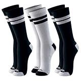 Kit 03 Pares Meias Cano Alto Mash Esportiva Masculina Adulto 2 Pretos 1 Branco 39 44