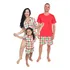 Kit 03 Pijamas Família Combinando Infantil Adulto Malha