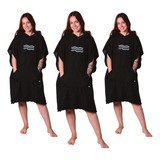 Kit 03 Ponchos Roupão Toalha Surf Praia Atoalhado Lançamento