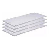 Kit 03 Prateleiras 25mm Mdf 100x30 Branco 1 Metro X 30cm 