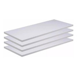 Kit 03 Prateleiras 25mm Mdf 160x30 Branco 1 60 Metro X 30cm