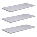 Kit 03 Prateleiras 25mm Mdf 180x25 Branco 1 80 Metro X 25cm 