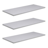 Kit 03 Prateleiras Grossa 25mm Mdf 110x25 Branco Mdf 25mm 