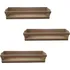 Kit 03 Prateleiras Nicho Porta Livros E Revistas 60x13cm Mdf